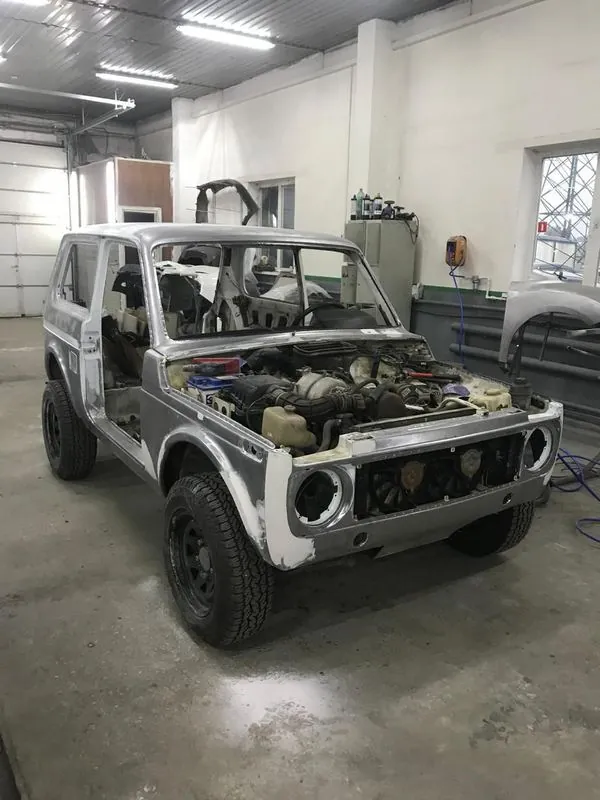 Lada Niva до восстановления — голый кузов